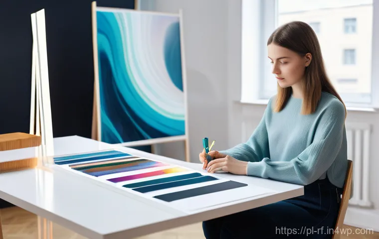 크리에이티브 허브에서의 비즈니스 모델 혁신 - **Prompt 1: AI-Powered Creative Workflow in a Modern Polish Studio**
A young Polish female grap...