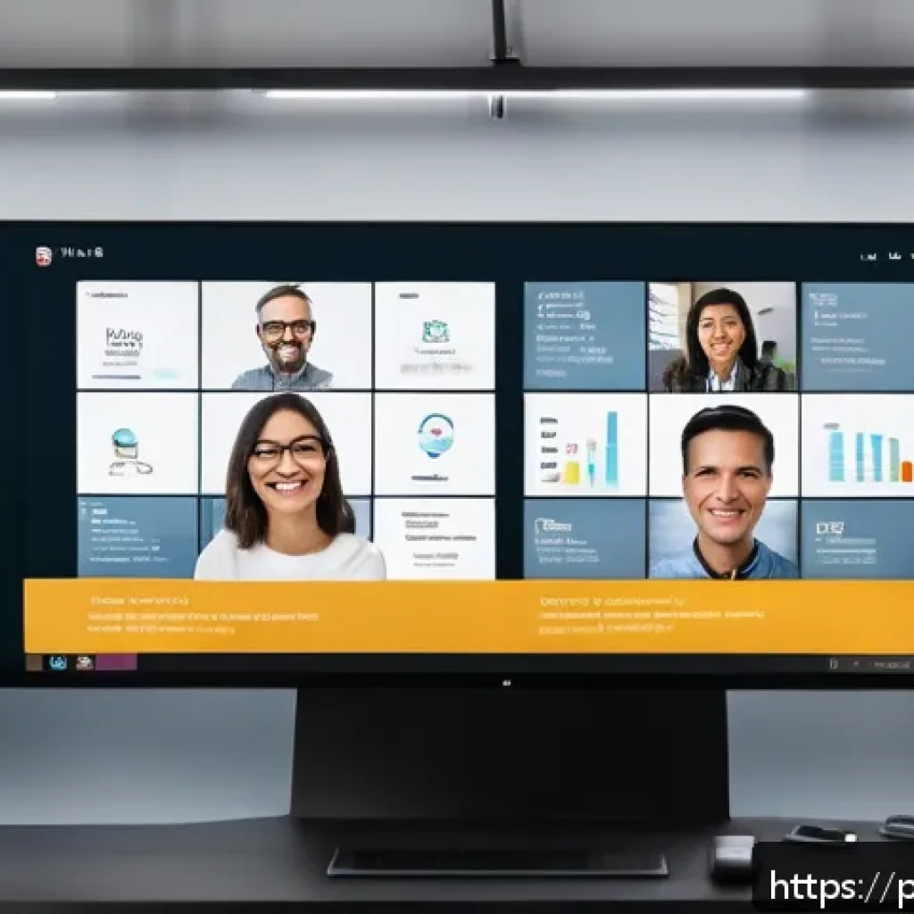 크리에이티브 허브에서의 학습 커뮤니티 구축 - A vibrant online webinar scene featuring a diverse group of Polish adults engaged in a live Q&A sess...