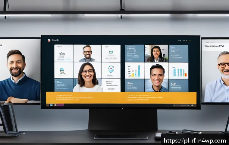 크리에이티브 허브에서의 학습 커뮤니티 구축 - A vibrant online webinar scene featuring a diverse group of Polish adults engaged in a live Q&A sess...