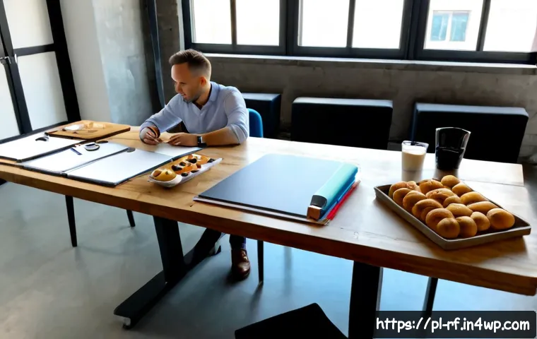 Home 17 크리에이티브 허브에서의 기획 및 운영 전략 - Photorealistic modern creative hub in Warsaw, Poland, diverse team of adult project planners collabo...
